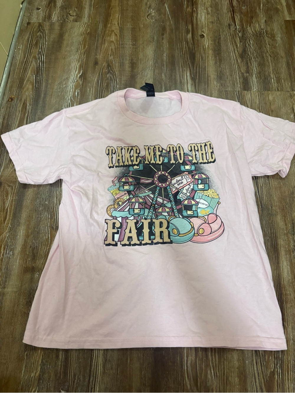 Gildan Pink 'Take Me to the Fair' Graphic Tee - Kids